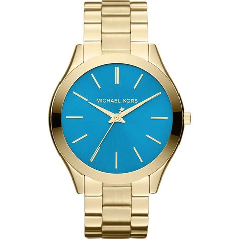 michael kors damen gold blau